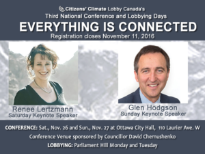 MEDIA RELEASE: Everything is Connected: Citizens’ Climate Lobby Canada’s National Conference and Lobby Days
