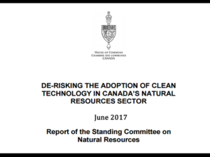 MEDIA RELEASE: Climate Lobbyists applaud government committee report on de-risking clean tech adoption in Canada