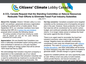 OPEN LETTER: Our Request that the Standing Committee on Natural Resources Redouble Their Efforts to Eliminate Fossil Fuel Industry Subsidies