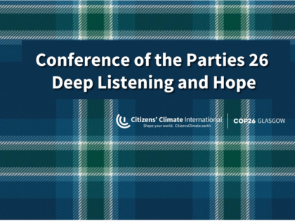 COP 26: Deep Listening and Hope