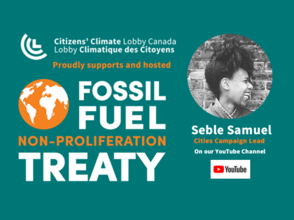 CCL Canada Ed Call: The Fossil Fuel Non-Proliferation Treaty