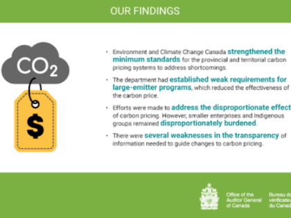 Laser Talk: The Environmental Commissioner’s Report on Carbon Pricing