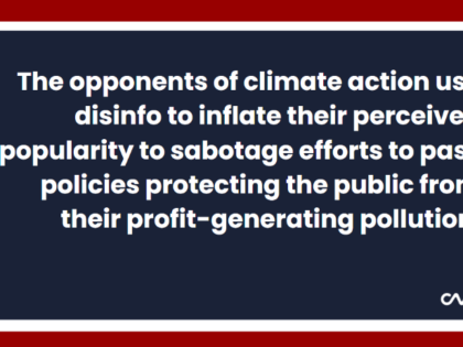 Philip Newell from Climate Action Against Disinformation (CAAD)